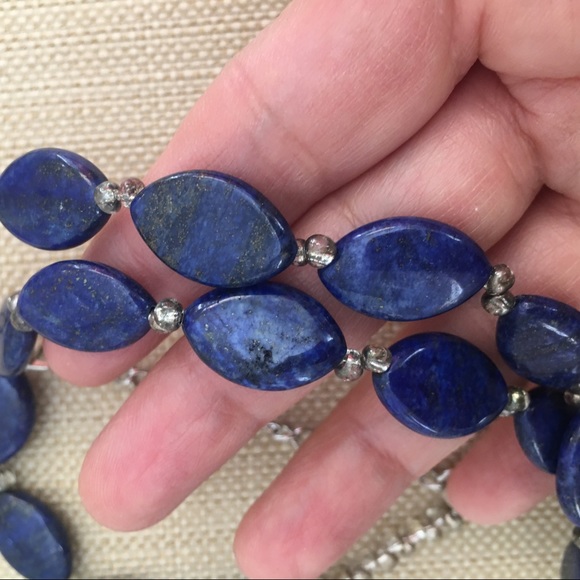 Natural lapis Lazuli bead necklace - Picture 5 of 5